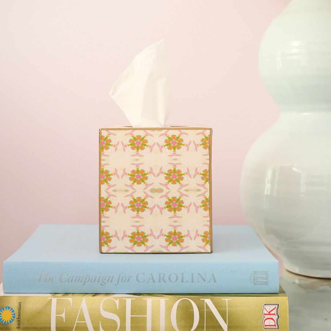 Pink Street Tissue Box Cover