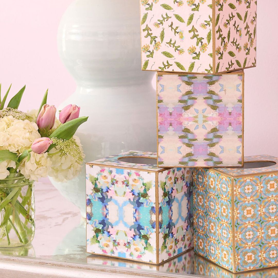 Begonia Violet Tissue Box Cover