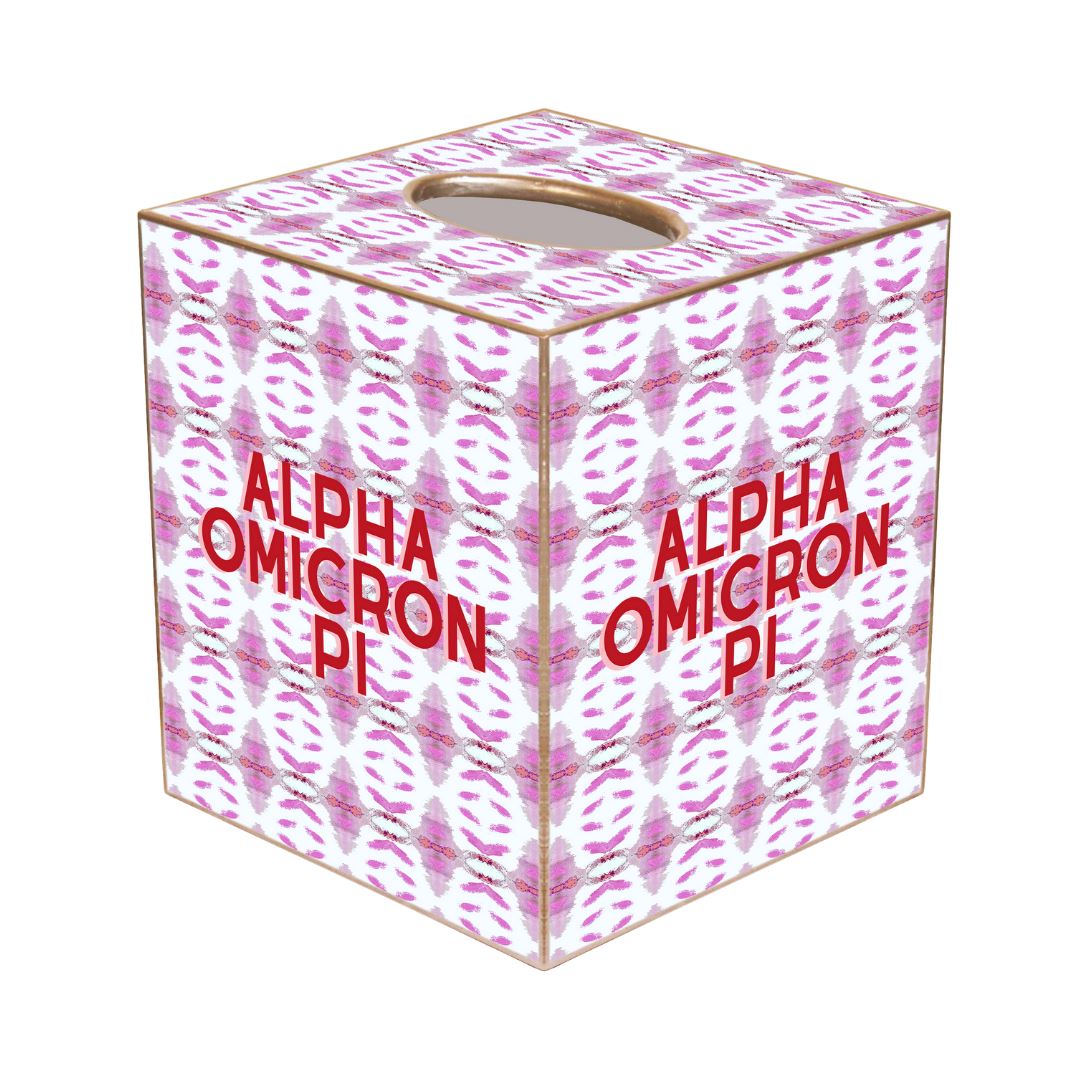 Pink Letter Paper-cut Tissue Box