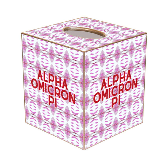Pink Letter Paper-cut Tissue Box