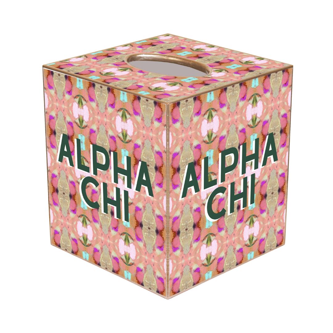 Rose pink tissue box cover