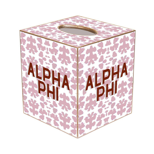 Light pink letter paper-cut tissue box