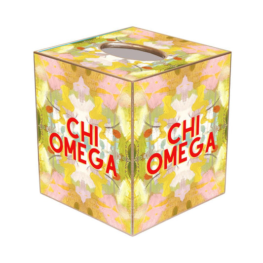 Orange letter paper-cut tissue box