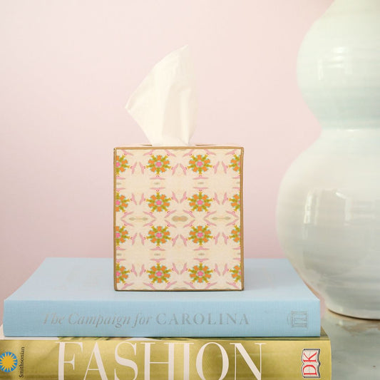 Pink Street Tissue Box Cover