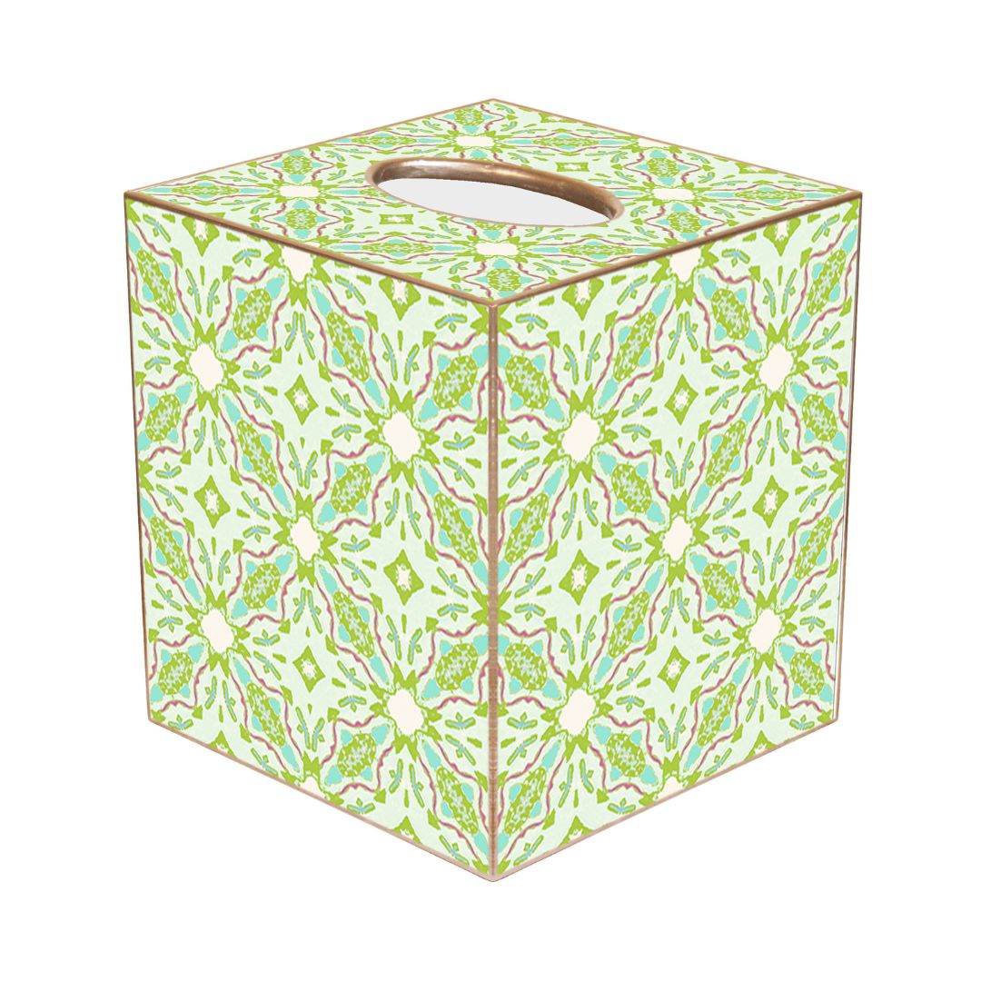 Lagos Green Tissue Box Cover