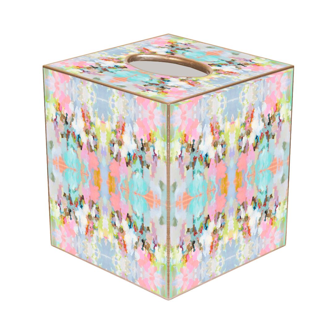 Pink tissue box cover