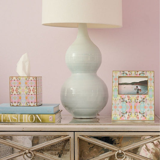 Pink tissue box cover